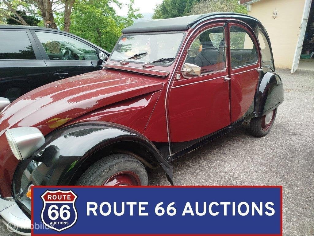 Citroën 2CV6 Charleston | 1979 | Route 66 Auctions, Citroën, Zwart, Bedrijf, Handgeschakeld