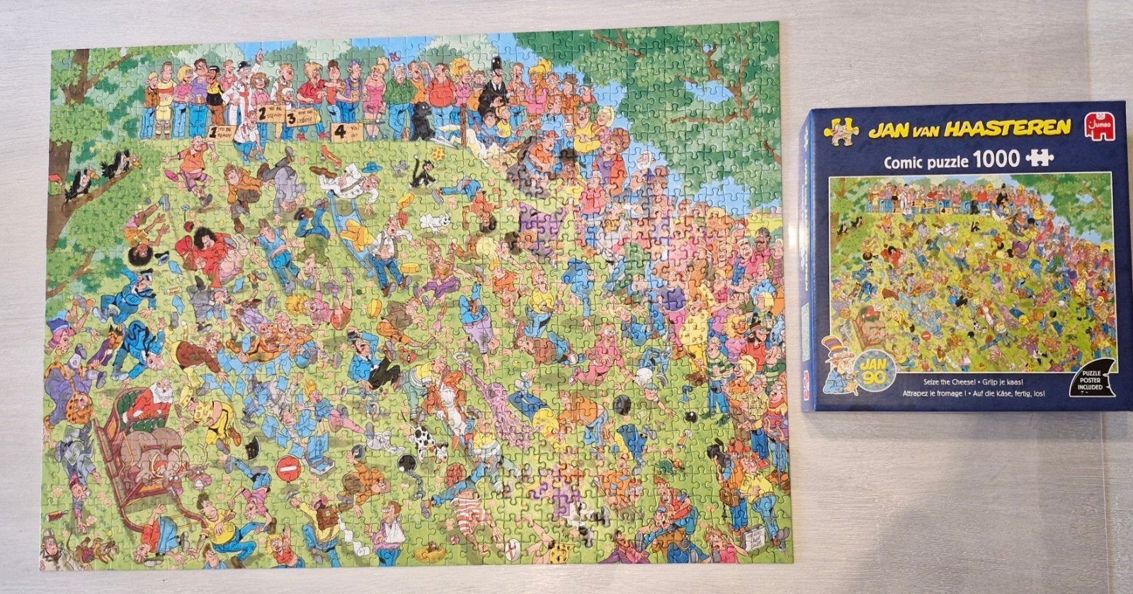 puzzels jan van haasteren, Enlèvement, 500 à 1500 pièces, Comme neuf, Puzzle
