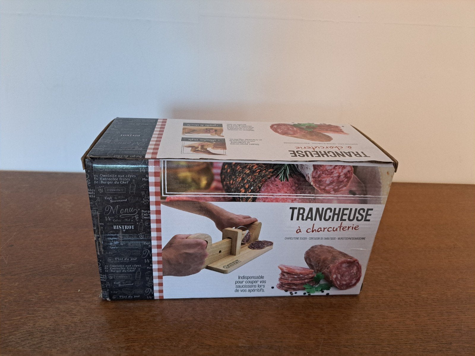 trancheuse à charcuterie en bois "La Sélection", Electroménager, Enlèvement ou Envoi