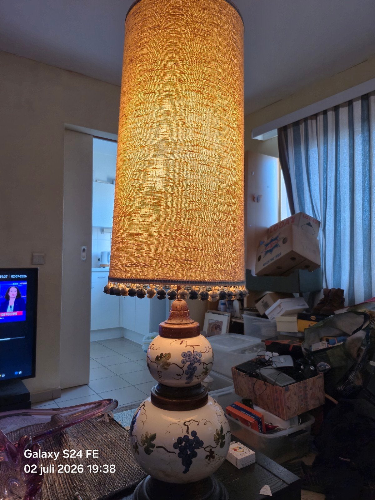 Lampe de sol, Maison & Meubles, Lampes | Lampes de table, Céramique, Bleu, Vintage, Enlèvement ou Envoi