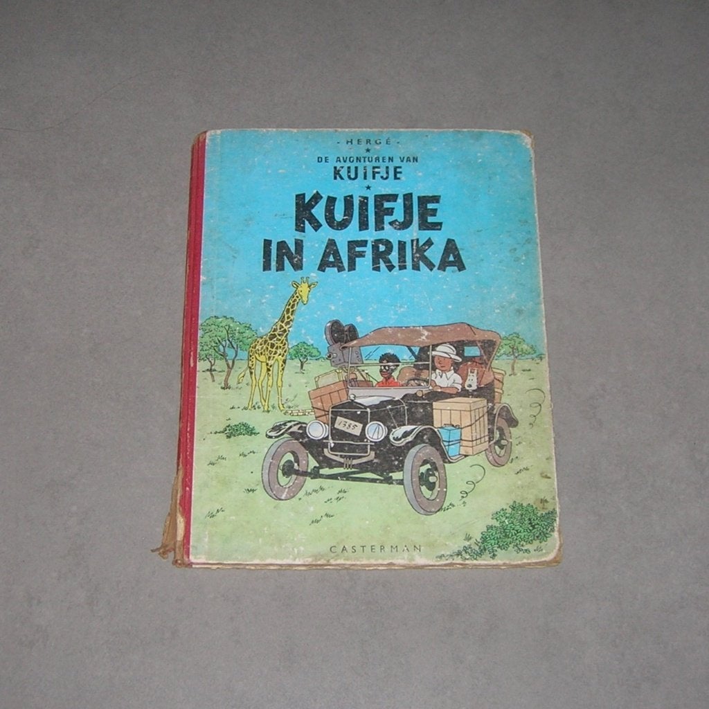 Vintage KUIFJE in Afrika stripverhaal, Boeken, Eén stripboek, Ophalen, Hergé