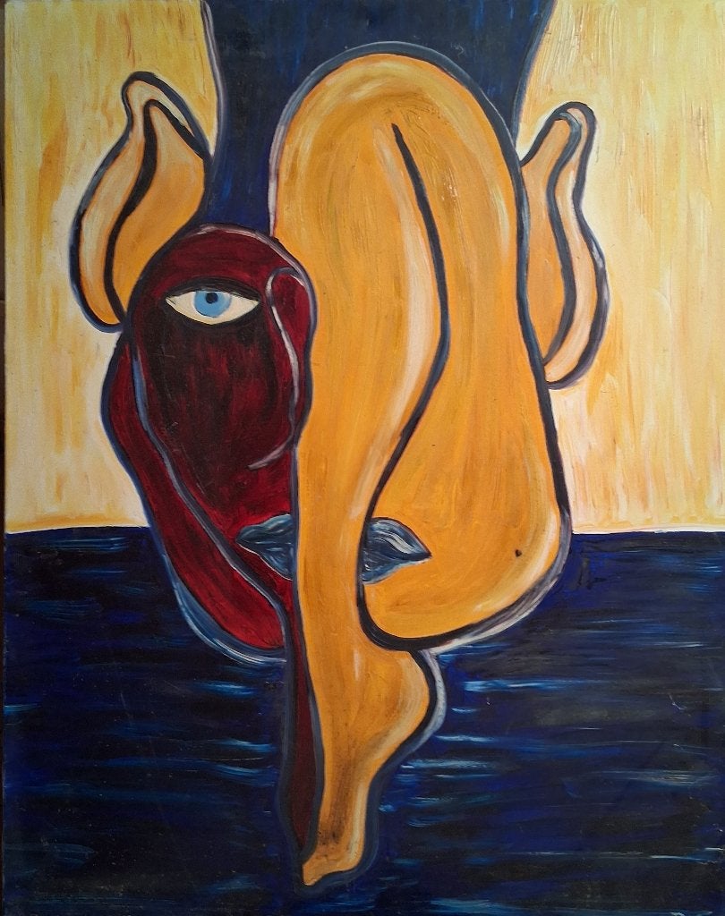 Zonder titel/Metamorfose, Ophalen, Doek, Surrealisme, Olieverf