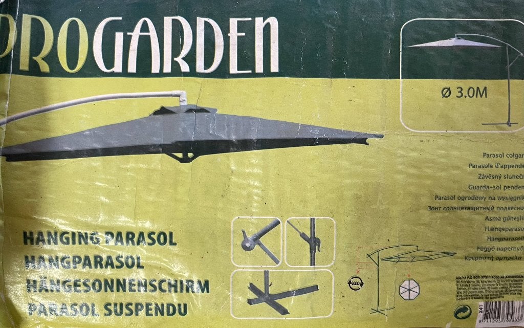 Zweef parasol, Jardin & Terrasse, Parasols, Neuf, Parasol flottant, Enlèvement, 2 à 3 mètres
