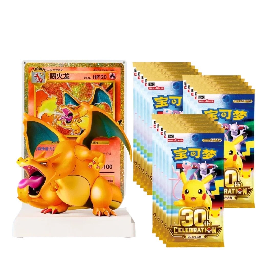Charizard  30th Celebration Collector's Figure Gift Box, Ophalen of Verzenden, Zo goed als nieuw