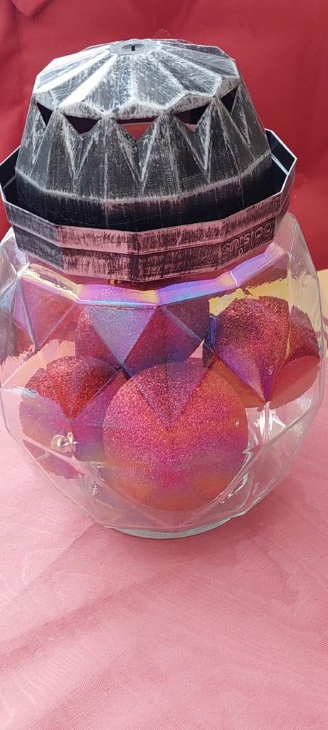 Glazen bokaal voor koekjes en kerst (koekjes), Antiek en Kunst, Ophalen of Verzenden