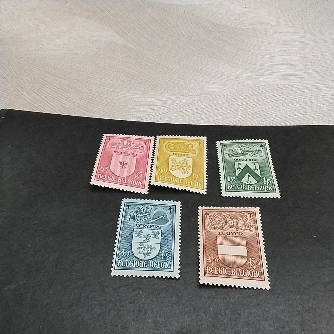 BELGIQUE 743/747 menthe avec cote 19,00€, Timbres & Monnaies, Timbres | Europe | Belgique, Enlèvement ou Envoi, Neuf