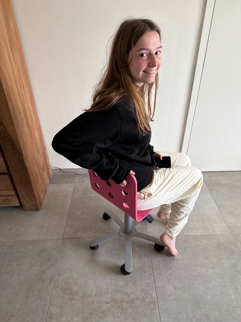 Bureaustoel Jules Ikea, Huis en Inrichting, Ophalen, Gebruikt, Roze, Bureaustoel