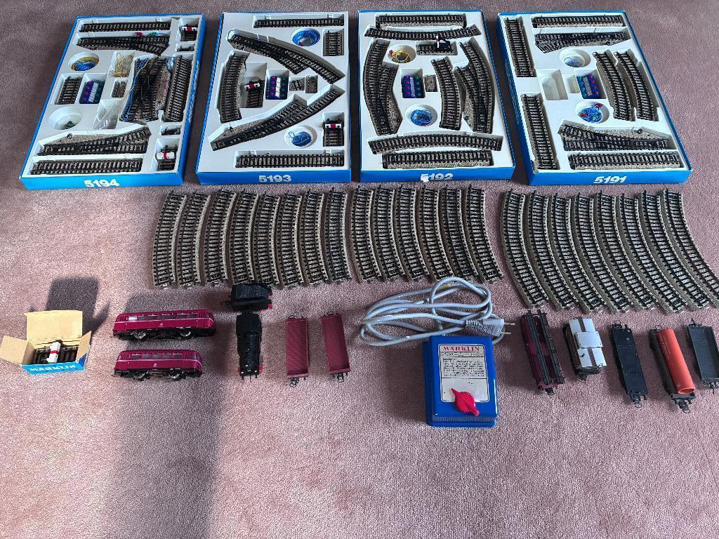 set Marklin E, T1, T2, T3 modelspoorweg H0, Hobby en Vrije tijd, Modeltreinen | H0, Gebruikt, Treinset, Wisselstroom, Märklin