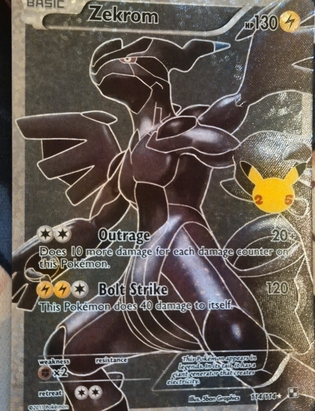 Zekrom Holo/ Ultra Rare Retro 114/114, Enlèvement ou Envoi, Neuf, Cartes en vrac, Foil