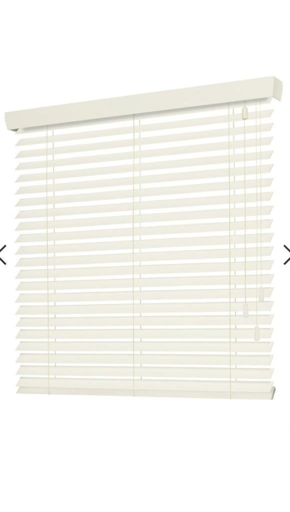 Jaloezieën hout crème wit, Ophalen, 150 tot 200 cm, Nieuw, Crème