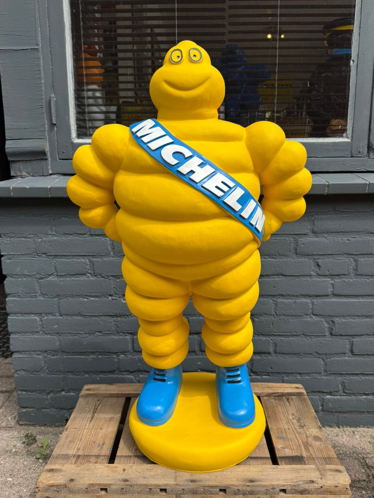 Grote Gele Michelin Bibendum beeld, Verzamelen, Merken en Reclamevoorwerpen, Gebruikt, Reclamebord, Ophalen
