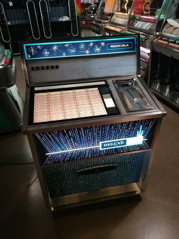 Te koop mooie Rock-Ola 441 jukebox uit 1969, Verzamelen, Automaten | Jukeboxen, Gebruikt, Rock Ola, 1960 tot 1970, Ophalen