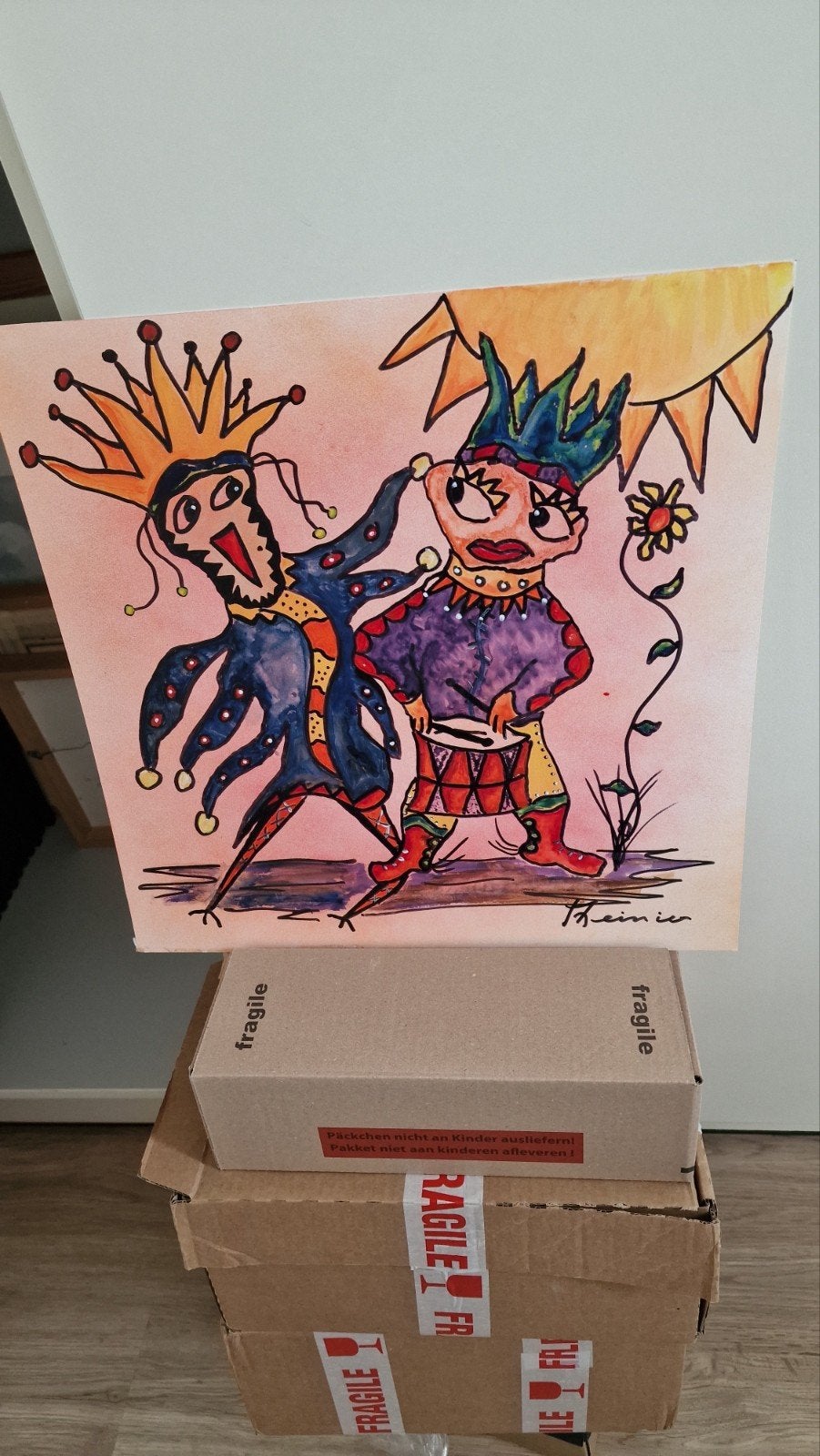Reinier origineel werk getekend, Antiek en Kunst, Ophalen of Verzenden
