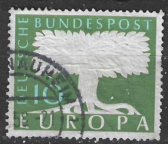 Allemagne Bundespost 1957 - Yvert 140 - Europe (ST), Envoi, Affranchi