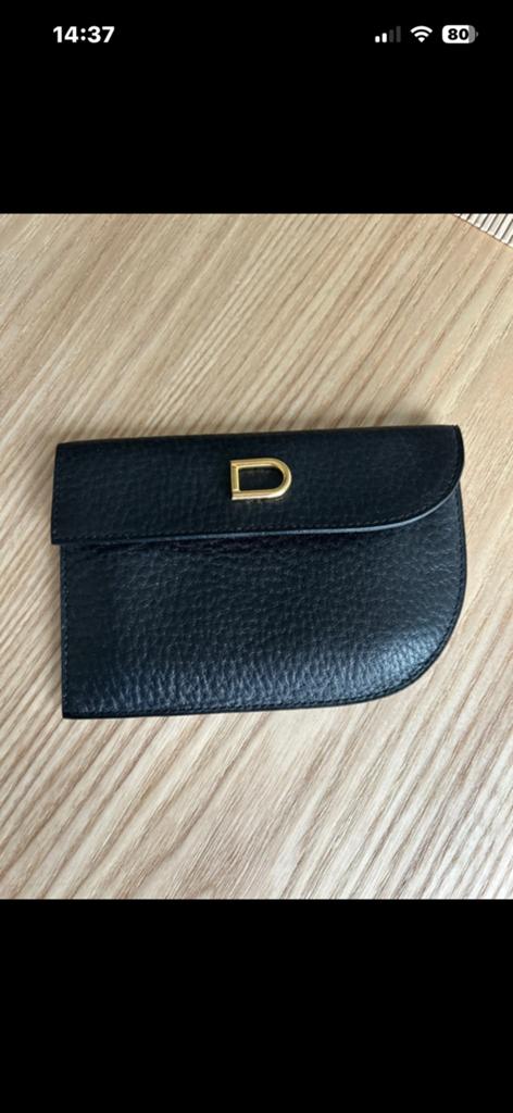 Portemonnee delvaux, Ophalen of Verzenden, Zo goed als nieuw, Blauw, Leder