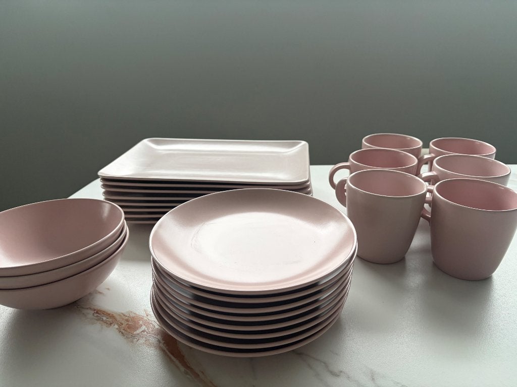 IKEA FÄRGKLAR servies lichtroze, Assiettes(s), IKEA, Enlèvement, Utilisé