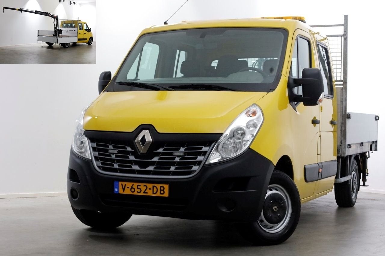 Renault Master T35 2.3 dCi 130pk E6 L2H1 D.C. Open Laadbak +, Auto's, Overige kleuren, Renault, Bedrijf, Onderhoudsboekje