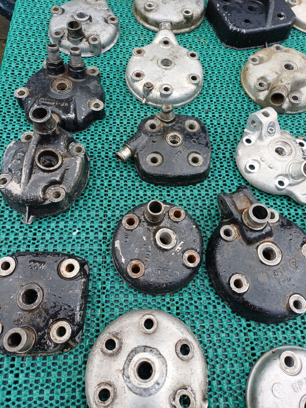 cilinderkoppen tweetakt oldtimer crossmotoren, Motoren, Onderdelen | Oldtimers, Ophalen, Gebruikt
