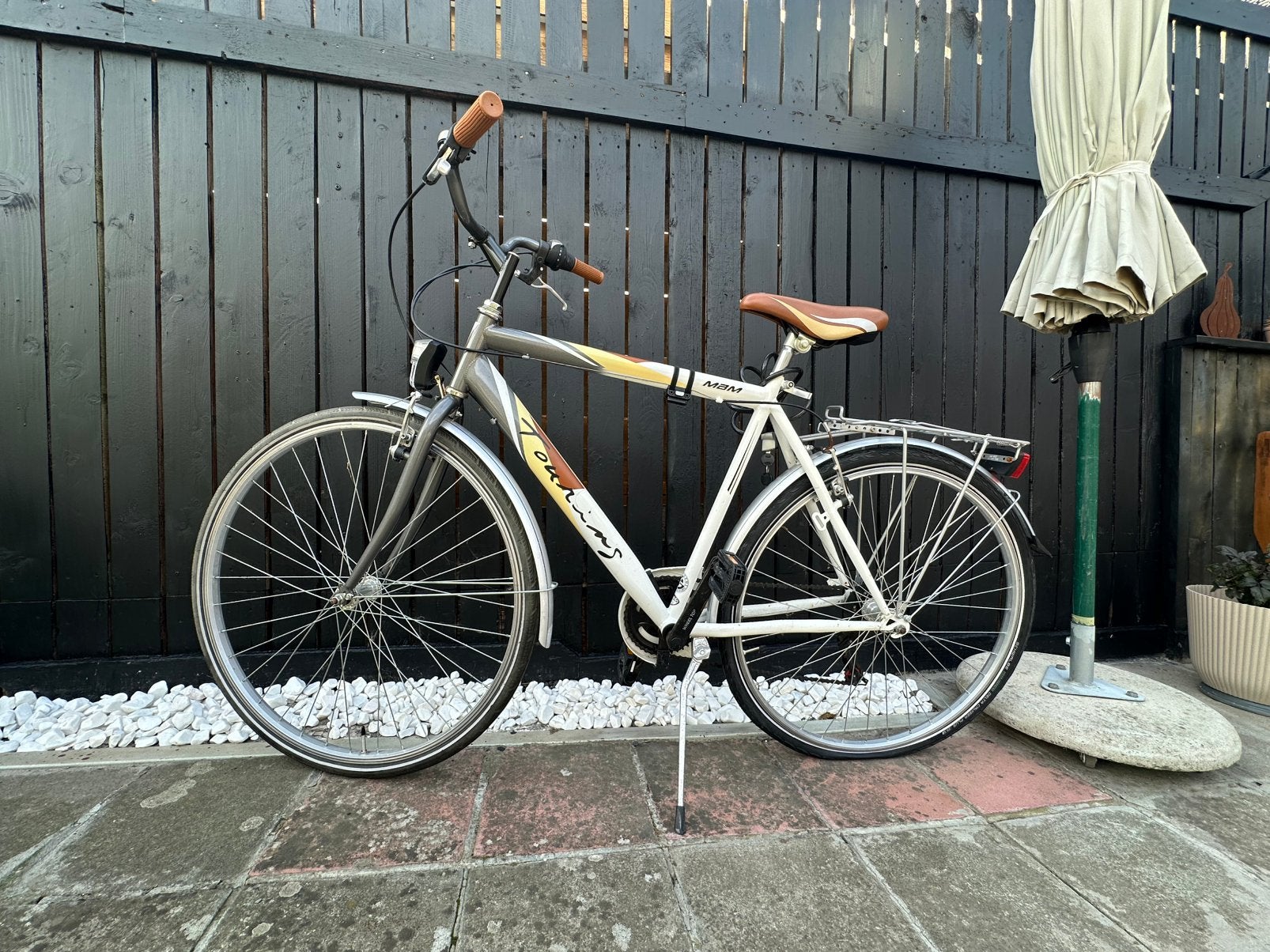 Herenfiets / stadsfiets met versnellingen, Fietsen en Brommers, Fietsen | Heren | Herenfietsen, Ophalen, Zo goed als nieuw, Versnellingen