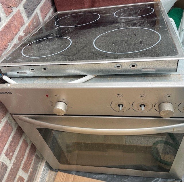 Keukenfornuis met oven, Elektronische apparatuur, Fornuizen, Ophalen, Gebruikt, Minder dan 85 cm, Warmhoudplaat