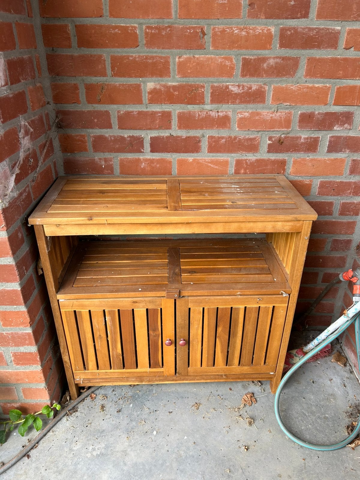Houten kastje, Tuin en Terras, Ophalen, Gebruikt