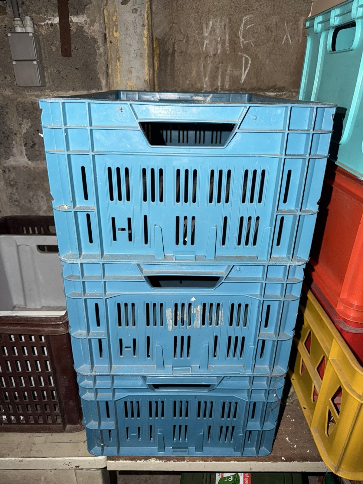 caisses et bacs de rangement en plastique, Bricolage & Construction, Enlèvement, Comme neuf