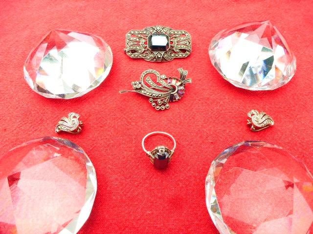 Anciens bijoux, Enlèvement, Argent, Autres types, Avec pierre précieuse
