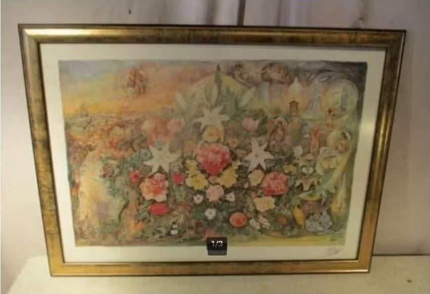 Belle lithographie « Personnages religieux » - Keustermans, Antiquités & Art, Édition limitée, Enlèvement ou Envoi, Portraits et figures