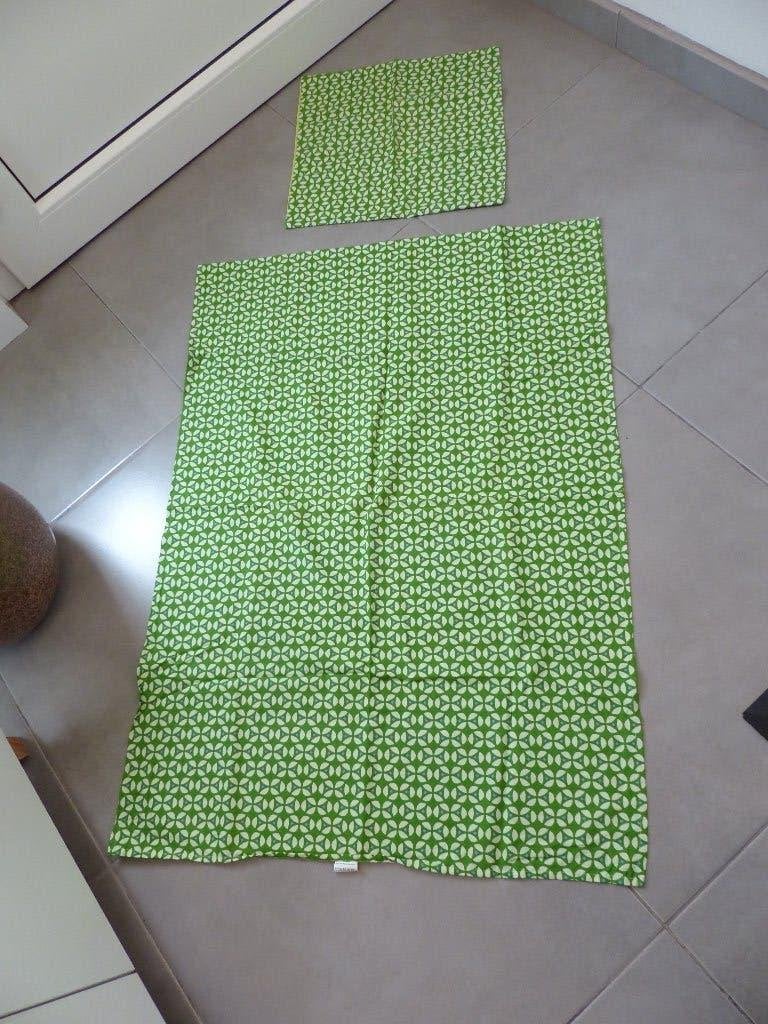 Groene zomerlakentjes Trixie, Kinderen en Baby's, Ophalen of Verzenden, Zo goed als nieuw, Babybedje, Beddengoedset