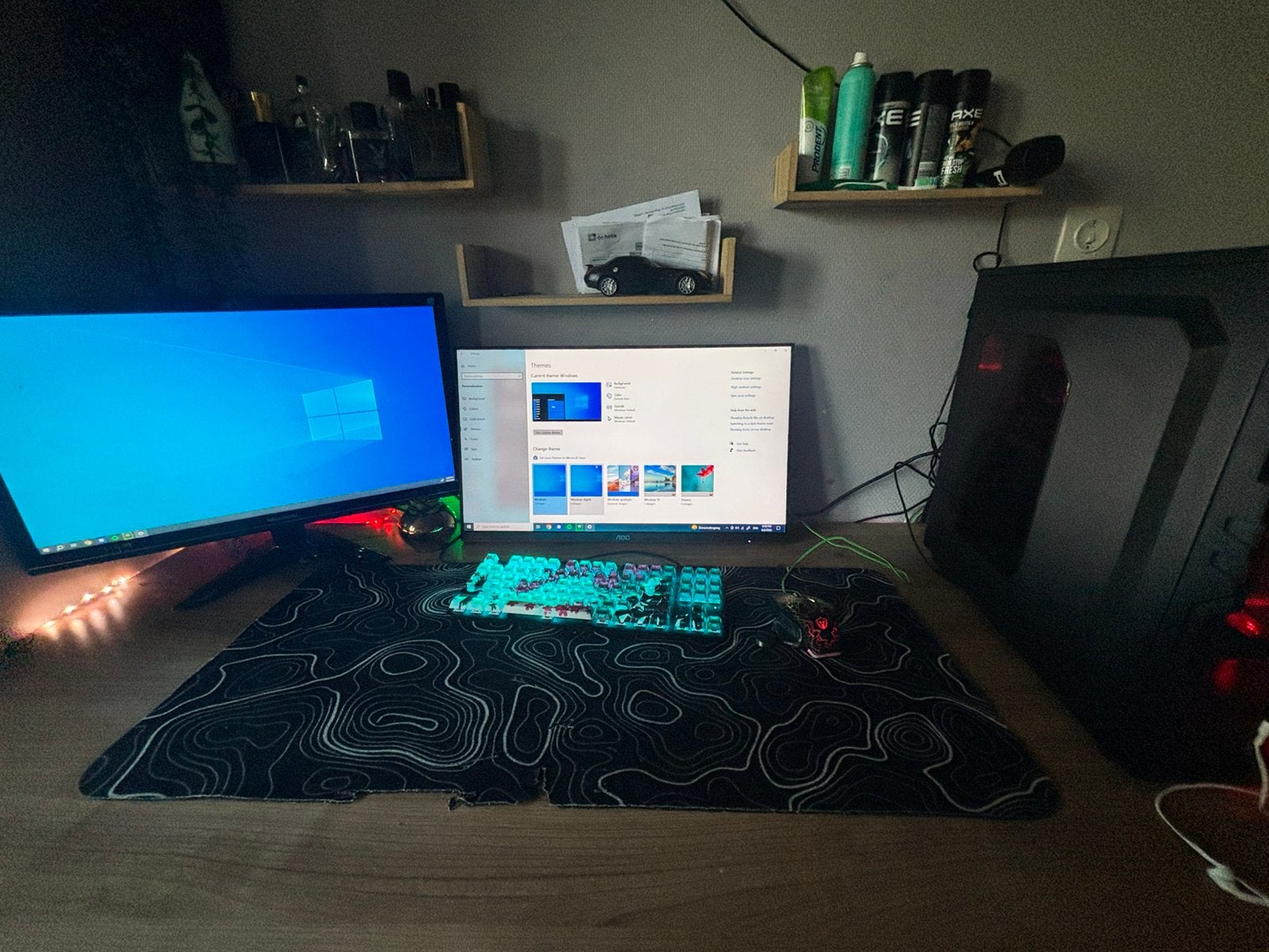 Game PC + 2 monitors( lees beshrijving), Computers en Software, Desktop Pc's, Ophalen, Gaming