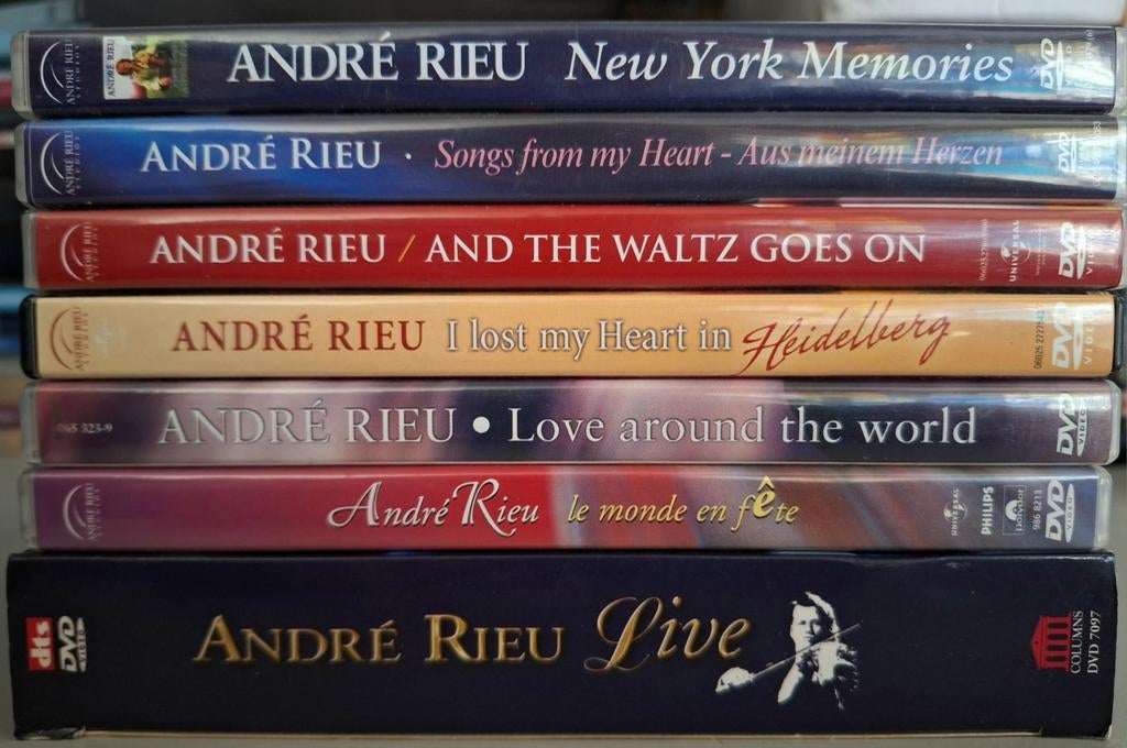 Lot 8 x Dvd's - Andre Rieu, Cd's en Dvd's, Dvd's | Sport en Fitness, Zo goed als nieuw, Boxset, Alle leeftijden