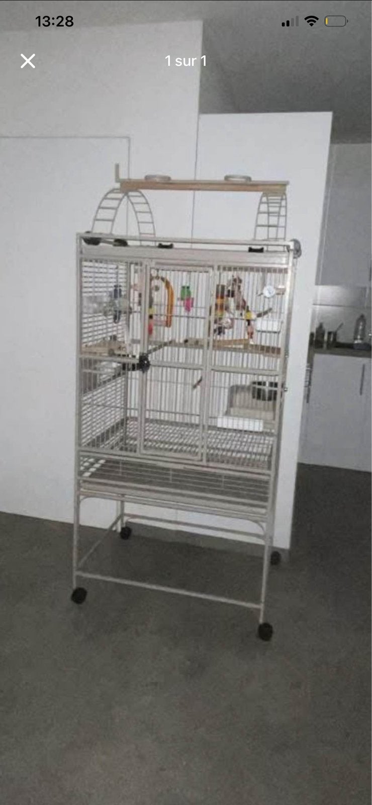 Cage perroquet 2 identique neuve et complete, Enlèvement, Neuf, Autres matériaux, Autres types
