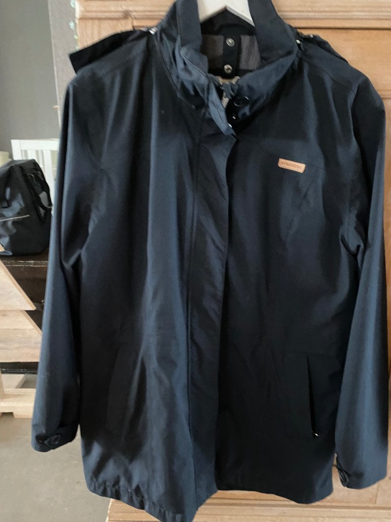 winterjas, Ophalen, Zwart, Maat 42/44 (L), Zo goed als nieuw