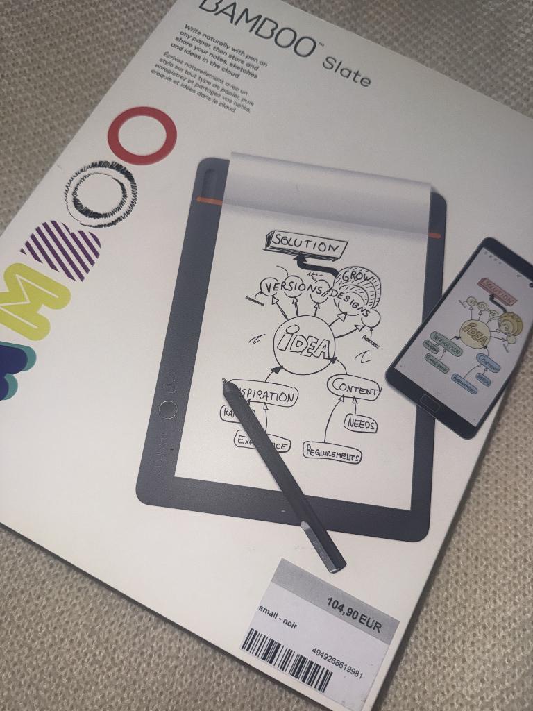 Wacom Bamboo Slate Small nieuw in doos €104, Computers en Software, Tekentablets, Nieuw, Draadloos, Multi-touch, Ophalen of Verzenden