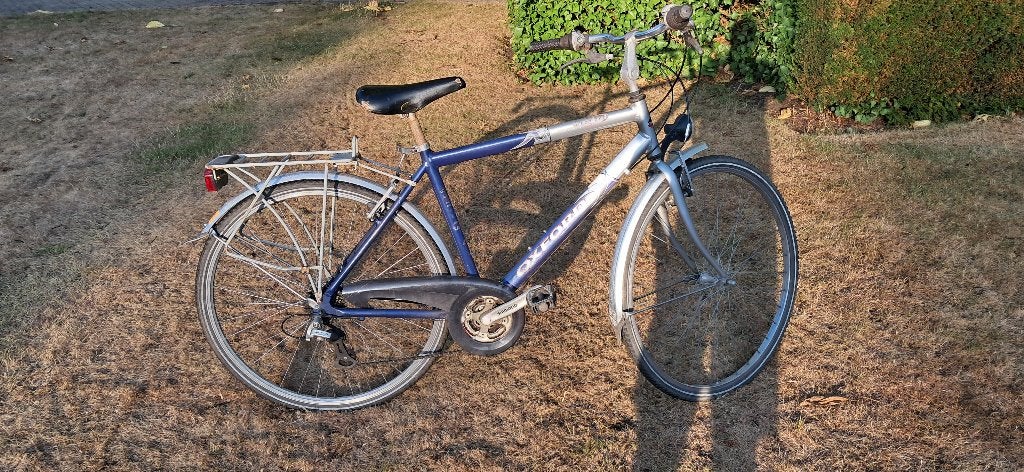 Oxford heren fiets, Gebruikt, Velgrem, Versnellingen, 53 tot 57 cm