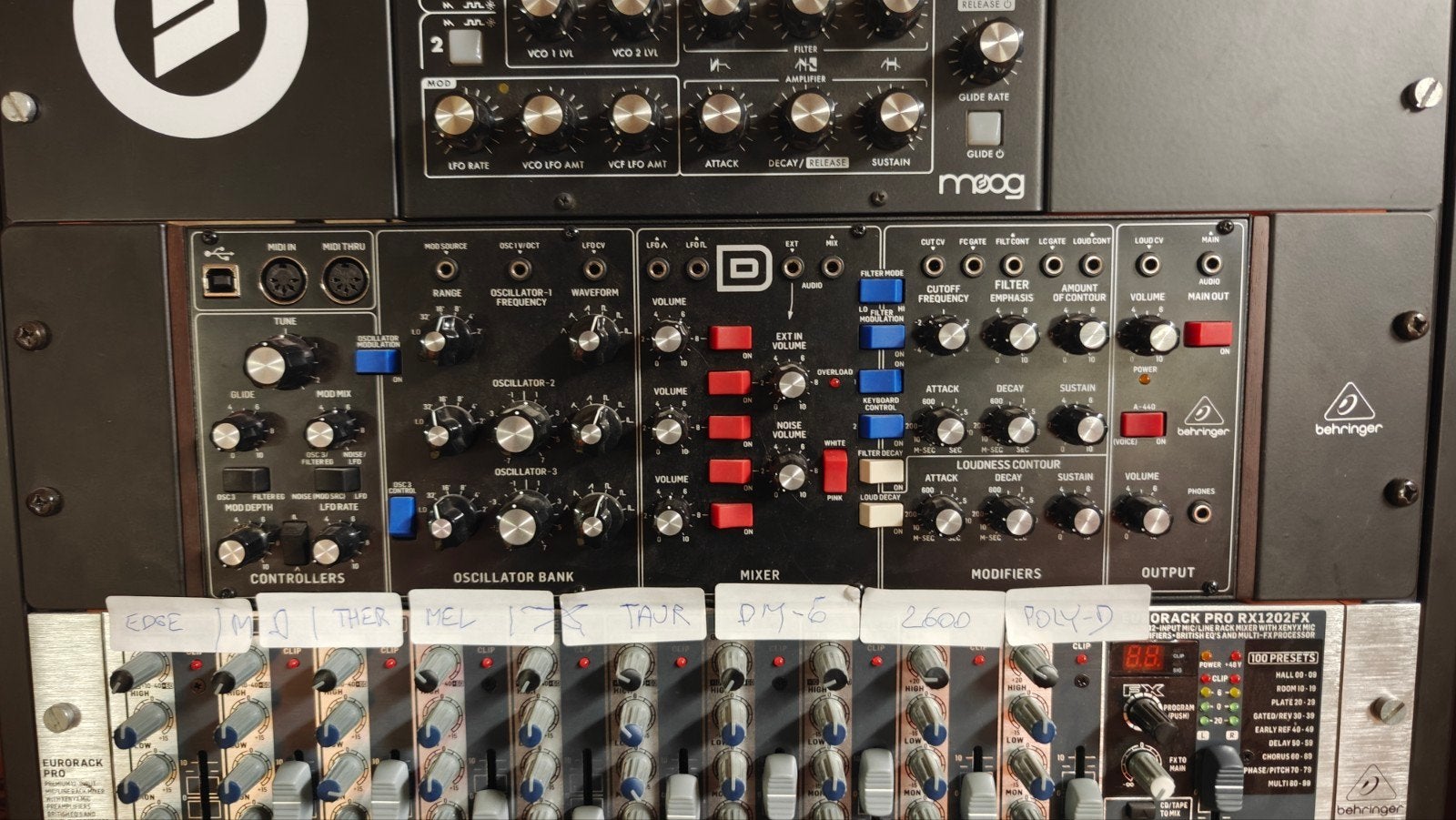 Behringer Model D – perfecte staat + Rack Ears, Musique & Instruments, Enlèvement