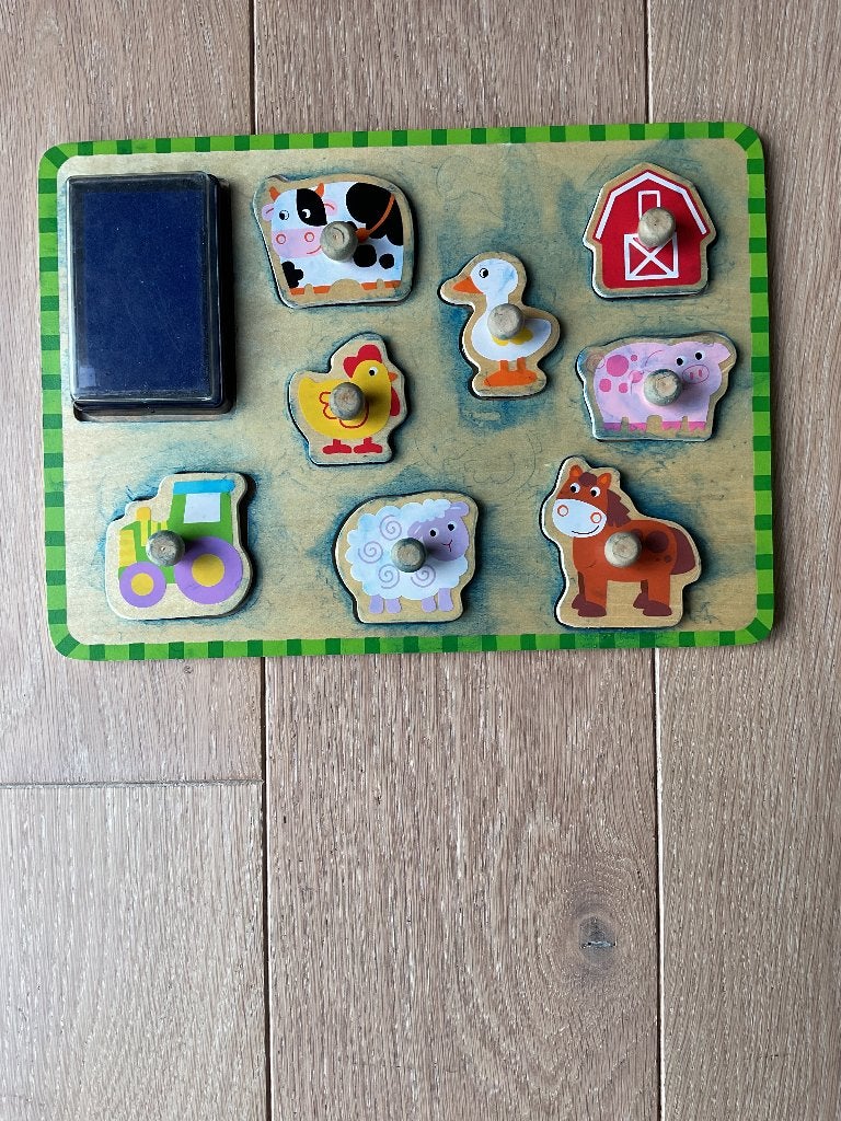 8 Stempelfiguurtjes van boerderij, Ophalen of Verzenden, Gebruikt, Ontdekken