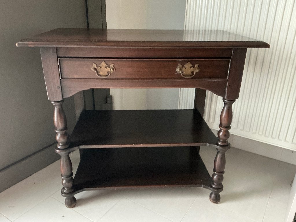 Bijzettafel - TV tafel kopie antiek, Zo goed als nieuw, 75 cm of meer, 60 cm of meer, Rechthoekig
