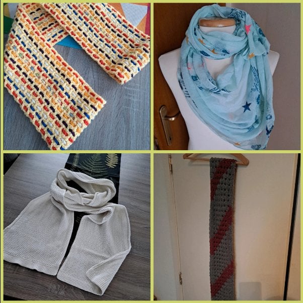 Setje Sjaals, Kleding | Dames, Ophalen of Verzenden, Zo goed als nieuw, Sjaal