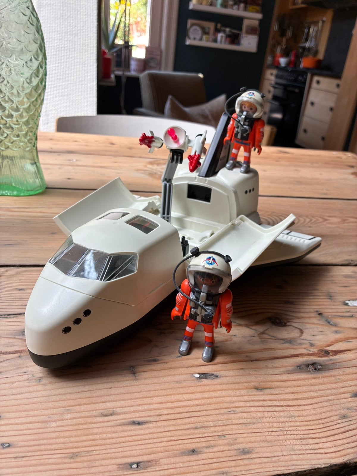 Playmobil space shuttel set nr 6196 compleet, Comme neuf, Autres types, City action, Kit complet