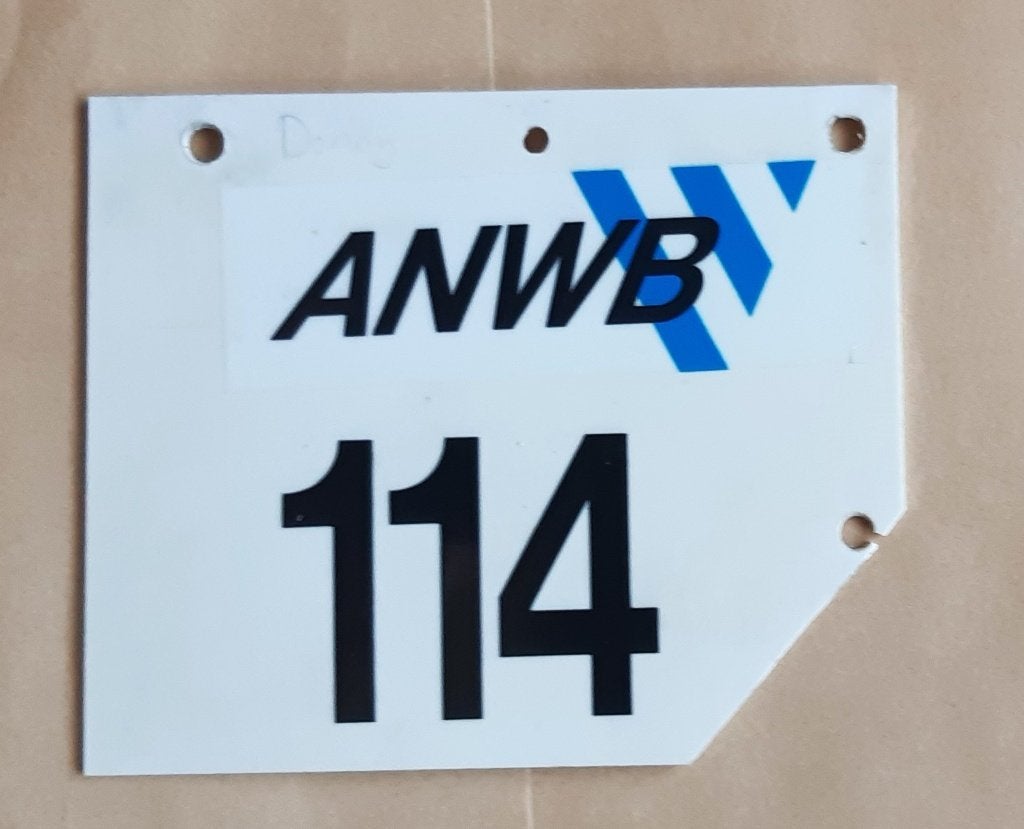 WIELRENNEN CYCLISME FIETS NUMMER KADER PLAATJE  (8), Ophalen of Verzenden