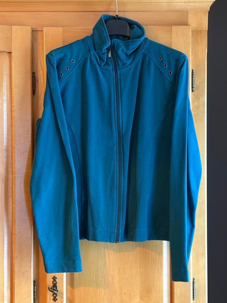 2 gilets (bleu et marron) de Kenny S. (B40)., Enlèvement ou Envoi, Comme neuf, Taille 38/40 (M), Bleu