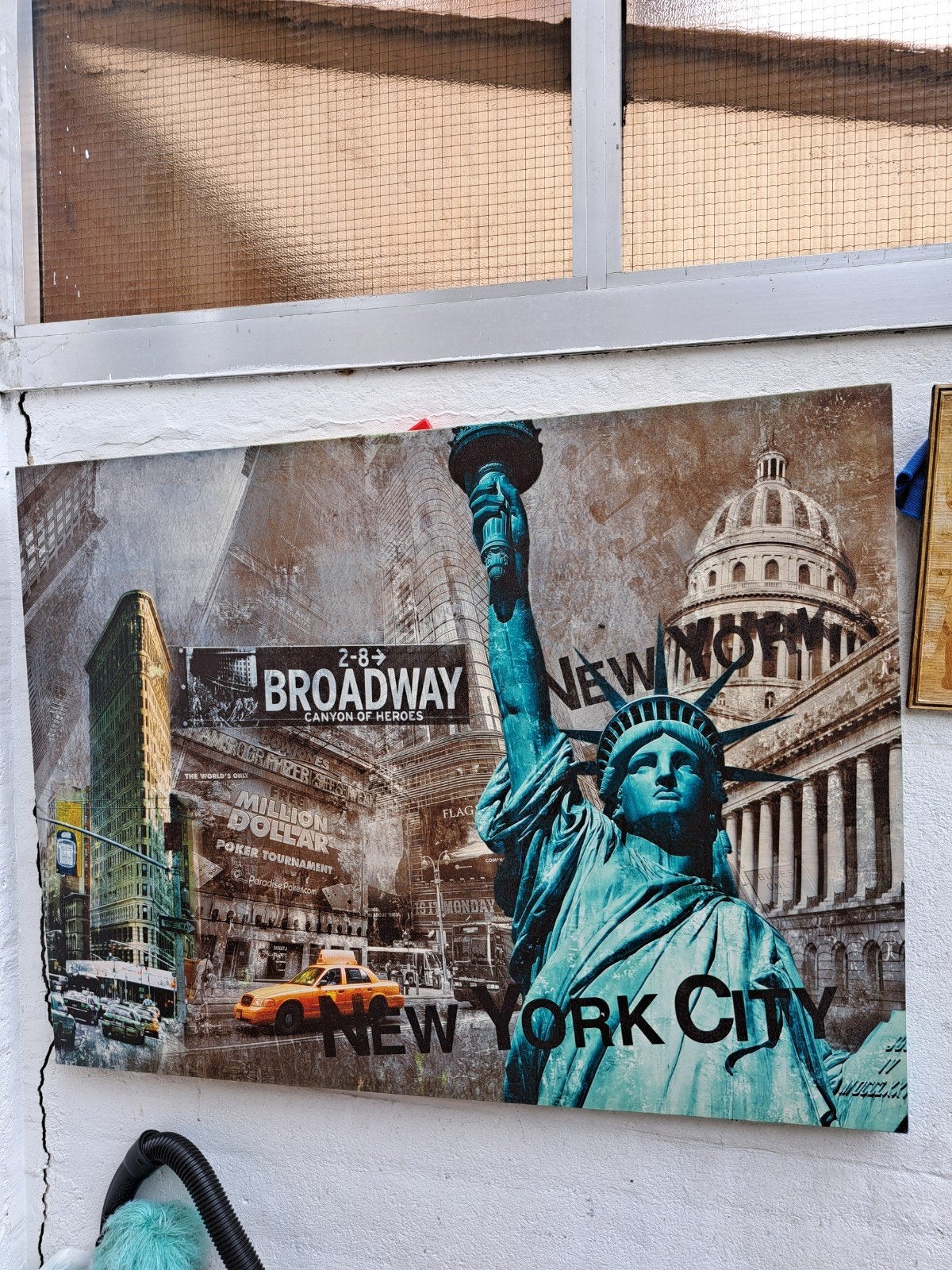 tableau  représentant la Statue de la Liberté, Antiquités & Art, Art | Peinture | Moderne, Enlèvement