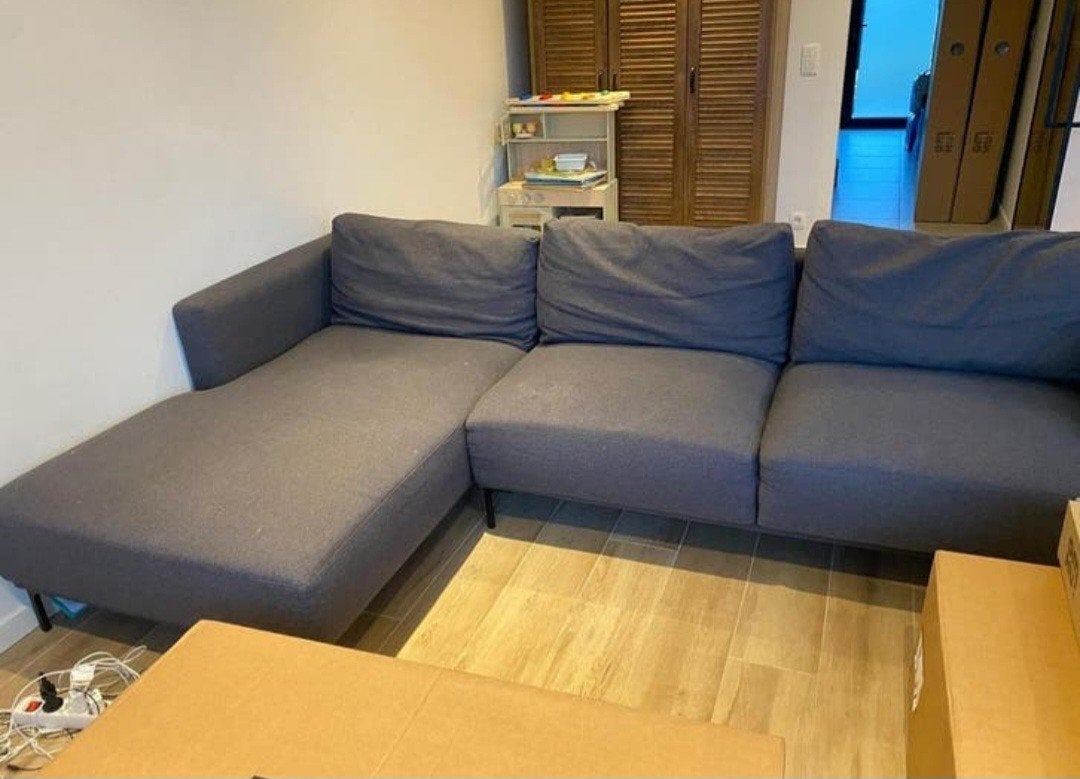 Gratis - 3,5 zitbank met chaise longue, Ophalen
