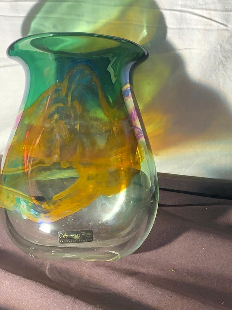 Vase d'Alfred Collard, maître verrier VSL, Antiquités & Art, Antiquités | Verre & Cristal, Enlèvement ou Envoi