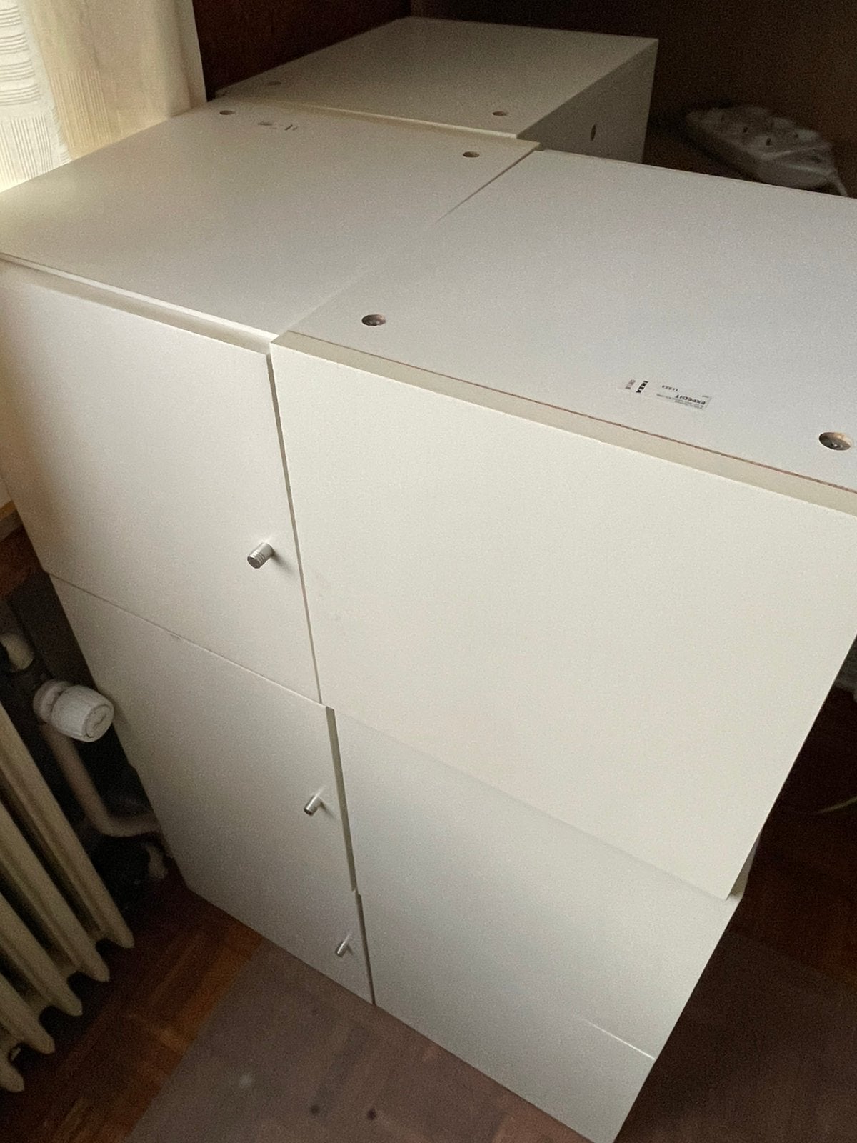 1 Expedit 4x4 IKEA + 13 accessoires, 25 à 50 cm, Enlèvement, Utilisé, 100 à 150 cm