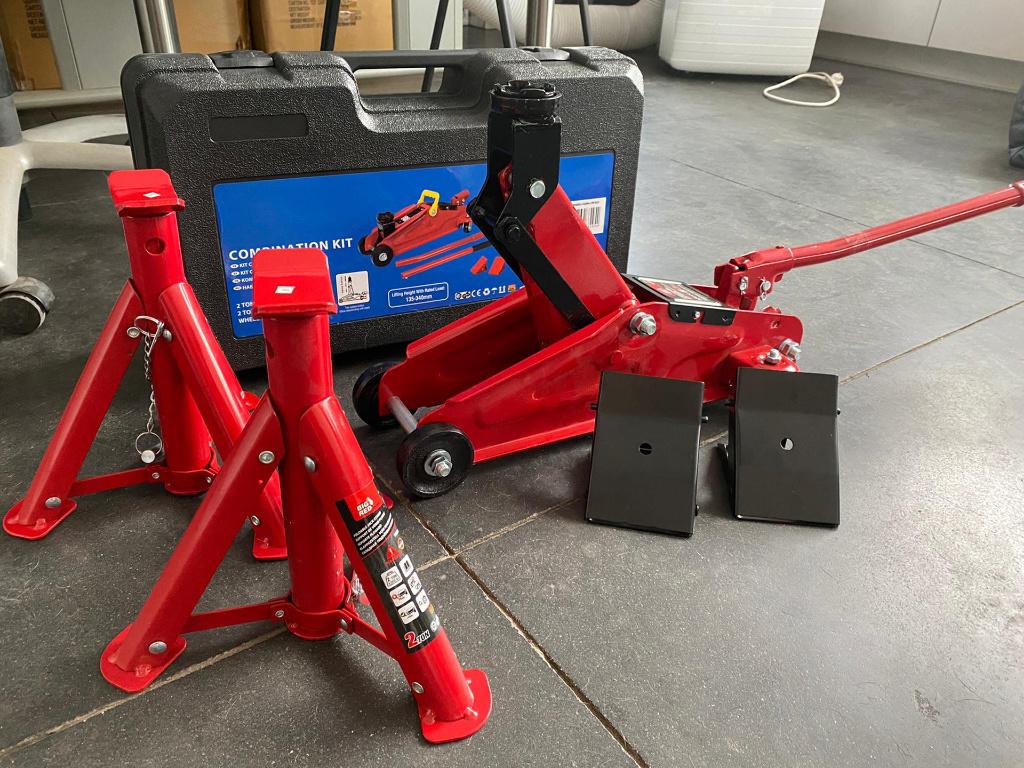 Autokrik 2 ton, 2 steunen, 2 spie NIEUW, Auto diversen, Autogereedschap, Ophalen, Nieuw