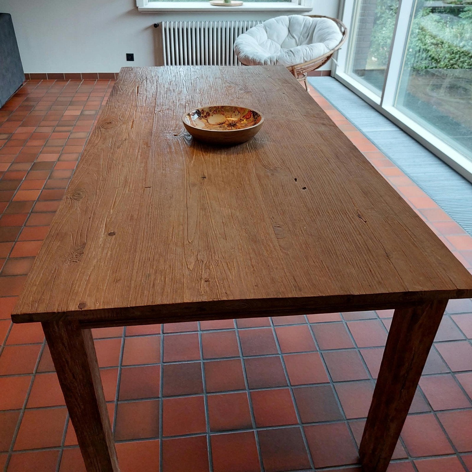 teaken eetplaats, Ophalen, Teakhout