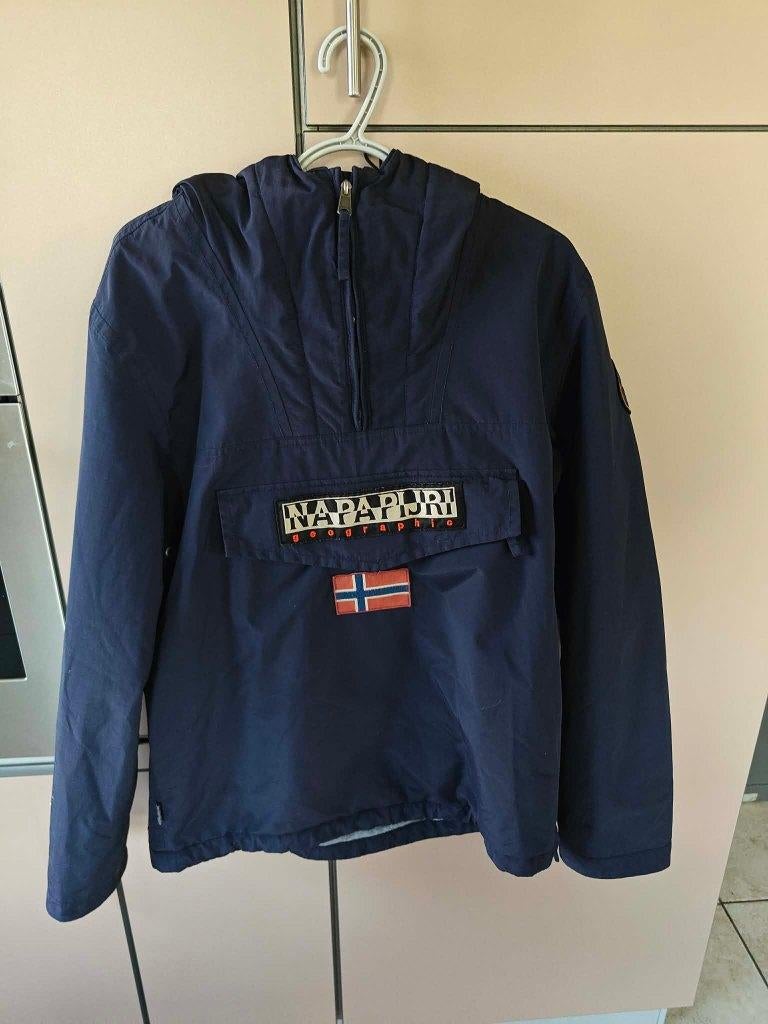 Napapijri Rainforest Heren Anorak Blauw - Maat L, Kleding | Heren, Jassen | Winter, Ophalen, Maat 52/54 (L), Blauw, Napapijri