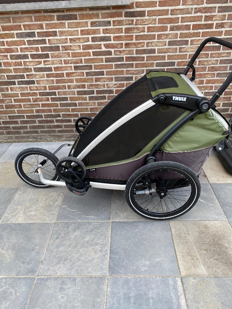 Fietskar Thule. Chariot Cab, Ophalen, Vering, Zo goed als nieuw, Thule